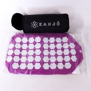 Kanjo Acupressure Mat Natural Pressure Point Pain Relief Foot Mat w/ Bag Case